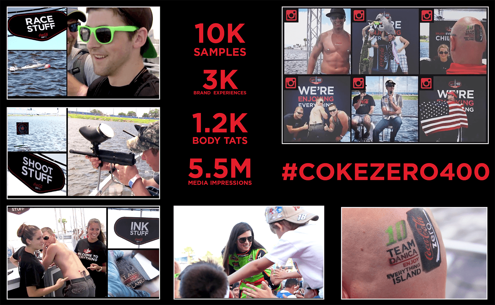 Coke Zero NASCAR experiential photos